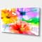 Designart - Bunch of Colorful Flowers Sketch - Extra Large Floral Wall Art